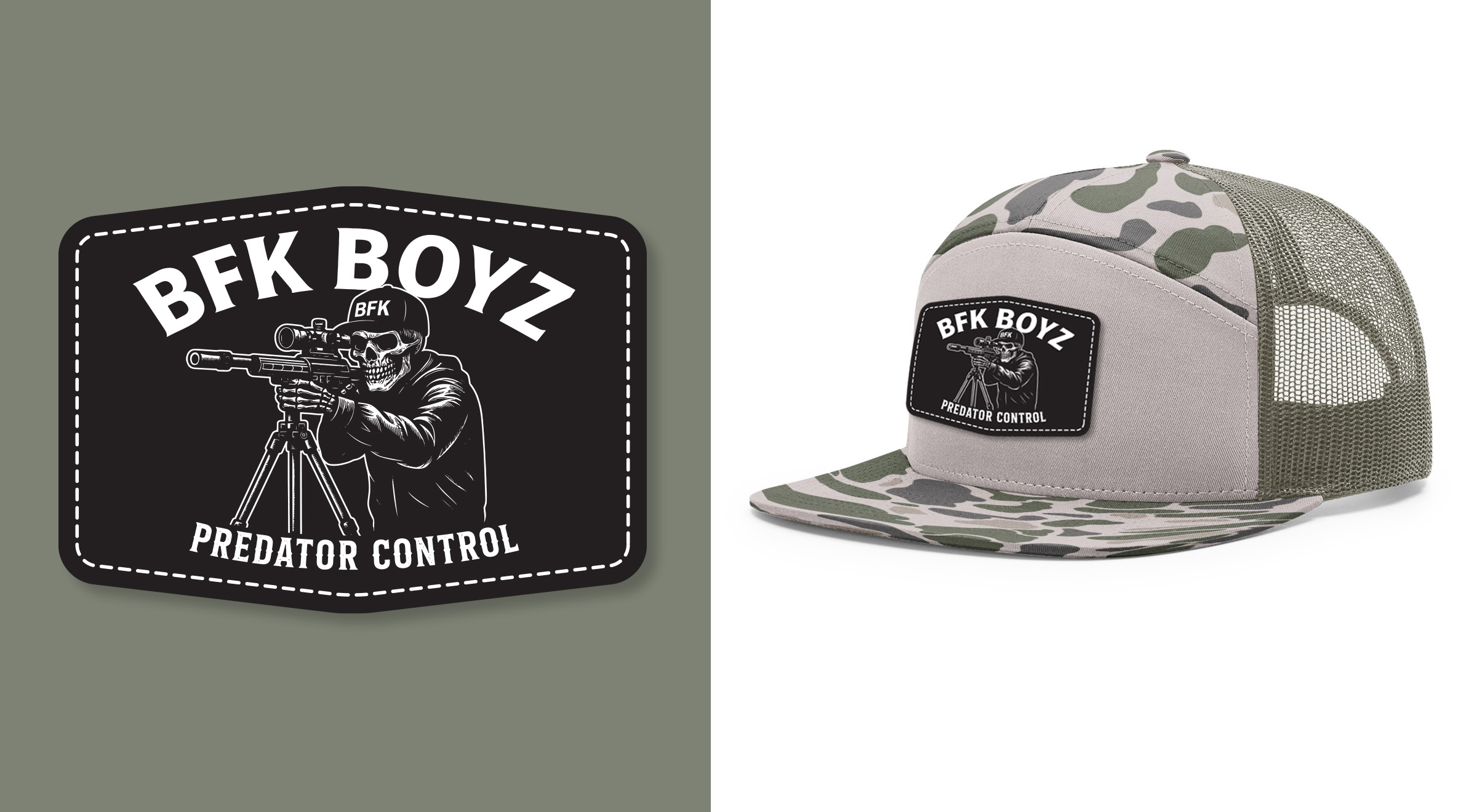 BFKBOYZ Richardson 7 Panel Hat